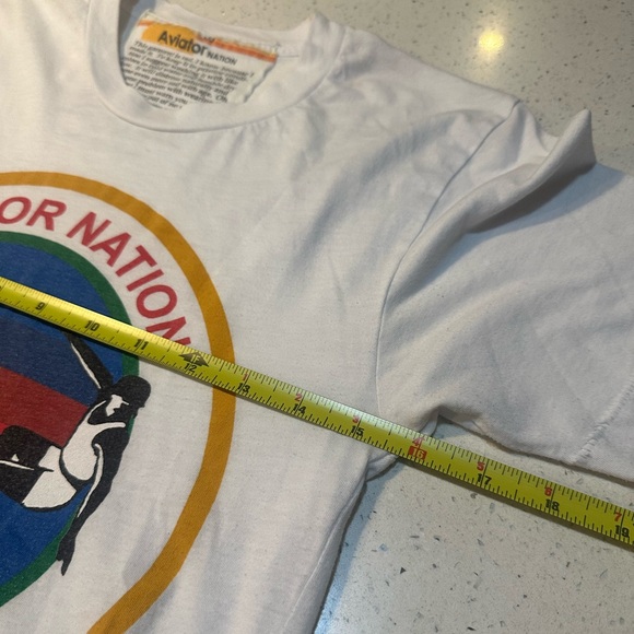 Aviator Nation - SIGNATURE BOYFRIEND TEE - WHITE - Picture 5 of 14